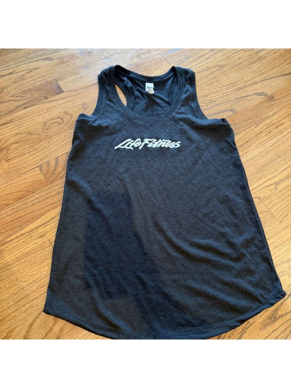LIFE FITNESS WOMENS BLACK ATHLETIC TANK SMALL